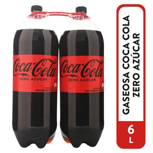 Refresco gaseoso Coca Cola zero azúcar 2 Pack - 6 L