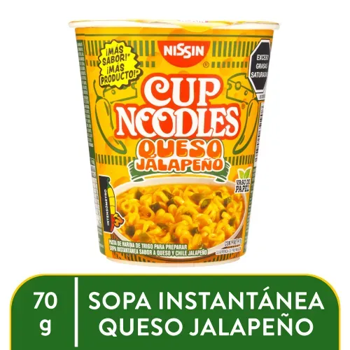 Nissin Cup Noodles Queso Jalapeno 70g