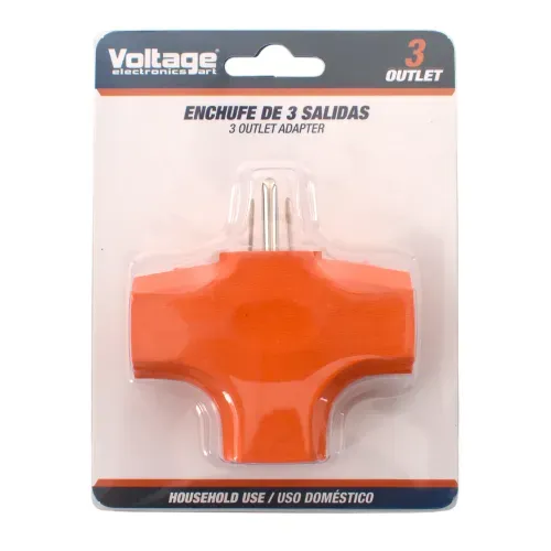 Enchufe T Multiple 3 Salidas Polarizado