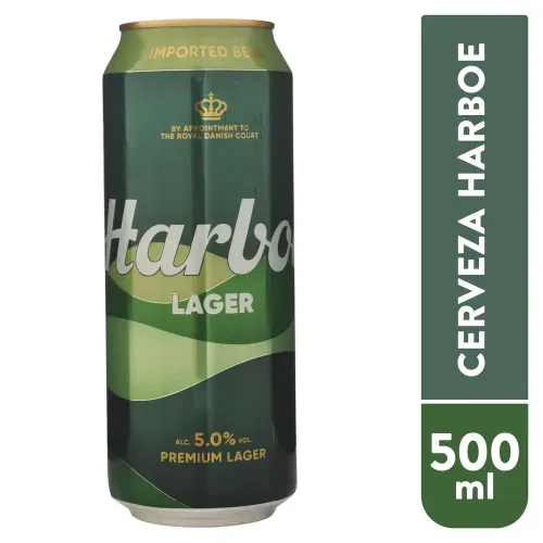 Cerveza Harboe Lager Lata 500 24 Ml Ea