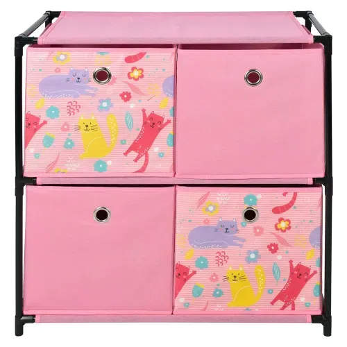 Estante De Almacenamiento Con 4 Cajones