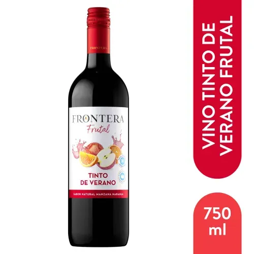 Vino Frontera Frutal Tinto De Verano Manzana Naranja - 750 ml
