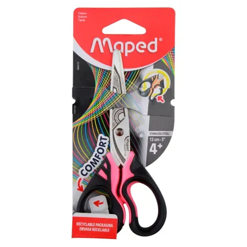 Tijera Maped Sensoft Fluo 13 Centrimetros Blister 1 Unidad