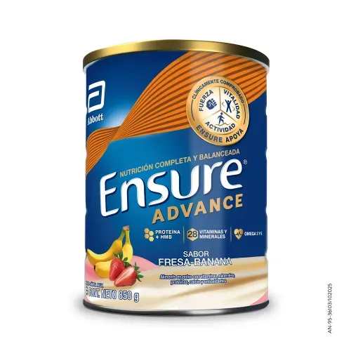 Fórmula Nutricional Ensure® Advance Fresa Y Banana - 850g