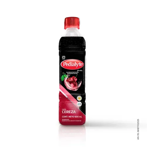 Rehidratante Pedialyte sabor cereza 30 mEq - 500 ml
