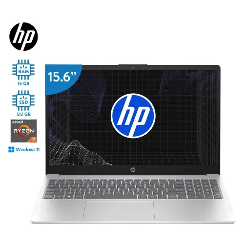 Laptop HP R7 15FC027LA W11 16GB RAM 512Gb Almacenamiento
