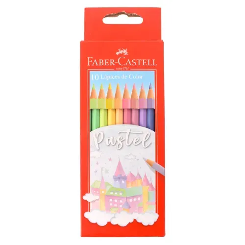 Lapiz Color Faber Castell Pastel Caj 10