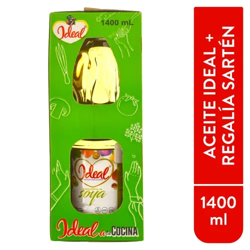 Aceite Ideal Soya Pet On Pack 1400ml
