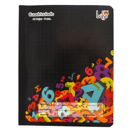 Cuaderno Cuadriculado Buho Cp 40h