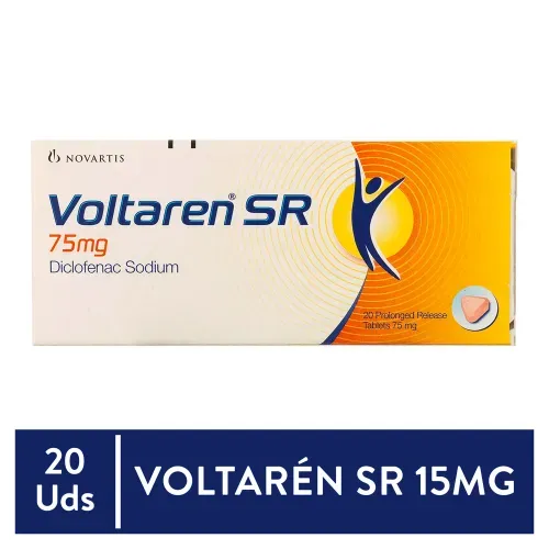 Dolor e Inflamación Sandoz Voltaren 75 mg Sr x 20 Grag Unidad