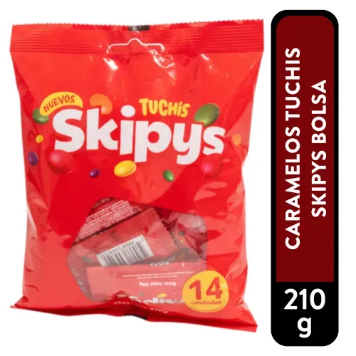 Caramelos Tuchis Skipys Bolsa - 210 g