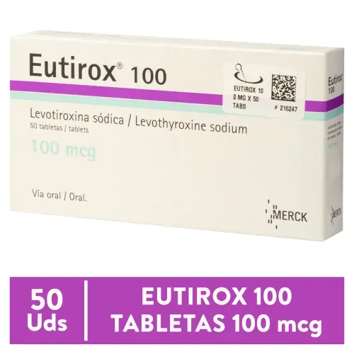 Eutirox 100Mcg X50 Tab X Caja