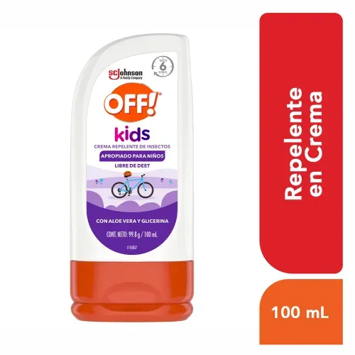 Repelente de Insectos OFF Kids en Crema - 100 ml