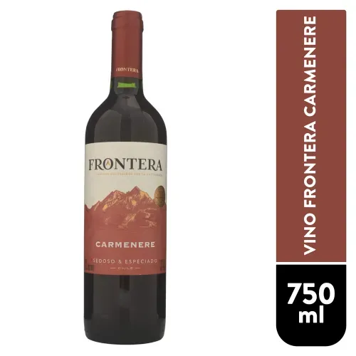 Vino tinto Frontera carmenere viñedo protegido por la naturaleza - 750 ml