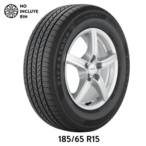 Llanta para auto Firestone, medidas: 185/65 Rin 15