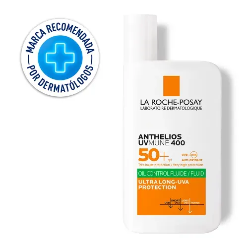 Protector solar facial Anthelios Oil Control Fluido UVmune 400 spf 50+ La Roche Posay 50ml