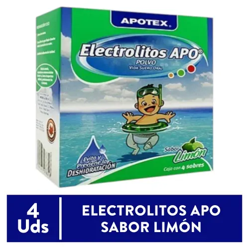 Electrolitos Apotex Sabor Limón, Precio indicado por unidad