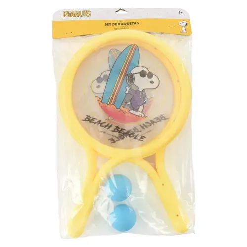 Juego de Raquetas Disney Snoopy con 2 pelotas