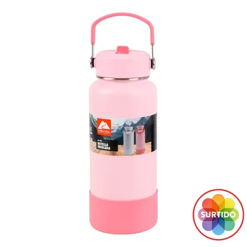 Botella insulada Ozark Trail de acero inoxidable surtido con capacidad de 30 oz