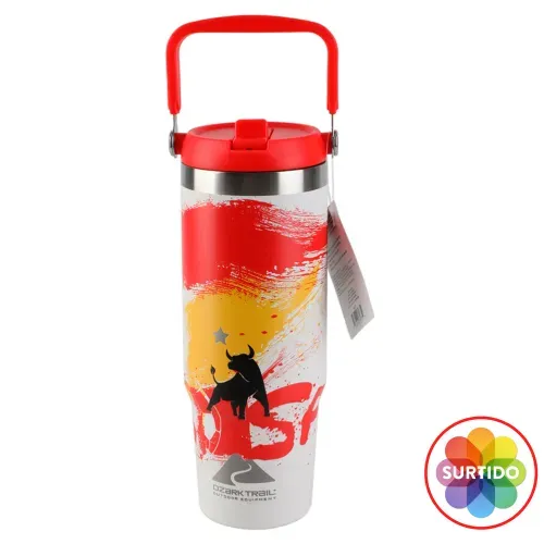 Botella Mundial insulada Ozark Trail con tapa giratoria capacidad 30 oz
