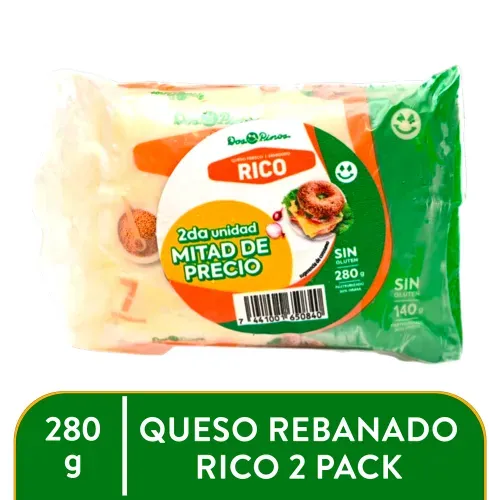 Queso Rebanado Rico 140g 7 Reb 2pack g