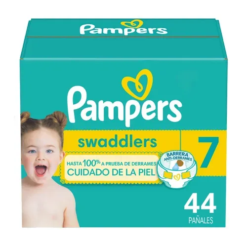Pañales Pampers Swaddlers Etapa 7 Libre De Derrames - 44 Uds