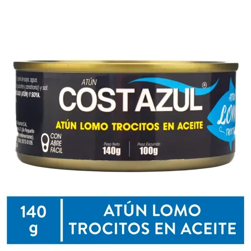 Atun Costazul Trocitos Aceite 140g