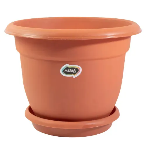 Megaplast Maceta Fiore Con Plato No.3