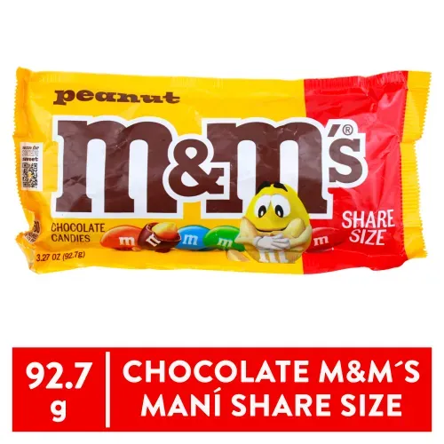 Chocolate M&M's con maní - 92.7 g