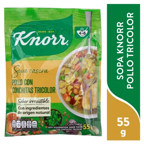 Sopa Knorr Pollo Tricolor 55gr