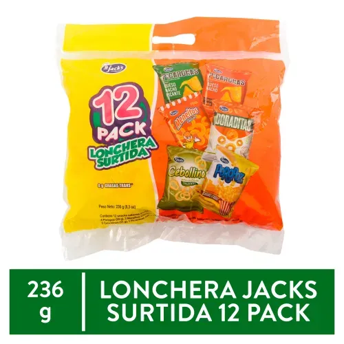 12 Pack Lonchera Surtida 6uds 236g
