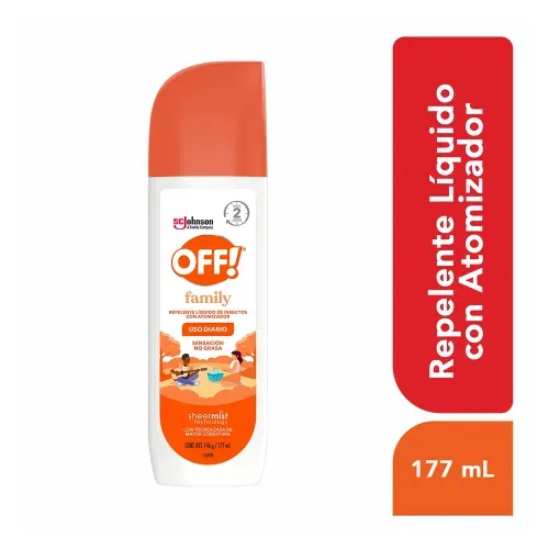 Repelente OFF Family Líquido De Insectos Con Atomizador - 177ml