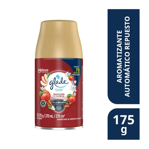 Aromatizante Glade Automático Repuesto en Aerosol Manzana y Canela 175 g
