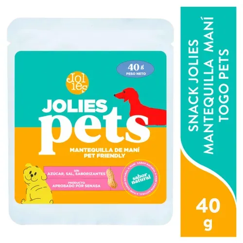 Premios y Carnazas Jolies Snack Jolies Manteq Mani Togo Pets 40g