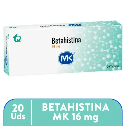 Betahistina Mk 16mg x 20 Tabs Unidad