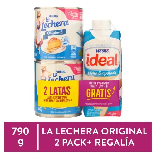 Leche La lechera Condesada y evaporada 2 Pack - 1139 g