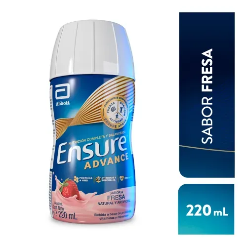 Complemento Ensure Advance® Sabor Fresa -  220 mL