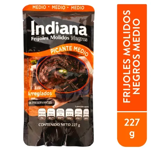 Frijol Molido Negro Indiana Picante -227gr