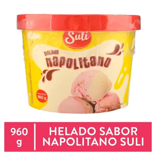 Helado Sabemas Napolitano Elaborado con Grasa Vegetal - 960 g