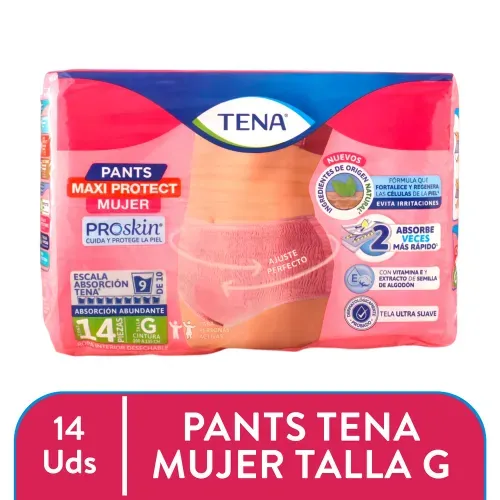 Tena Pants Mujer Talla G 14 Unid Ea