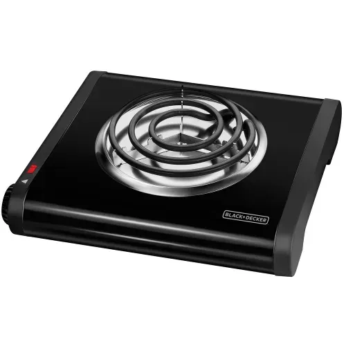 Hornilla Black+Decker™ Eléctrica Individual Negra