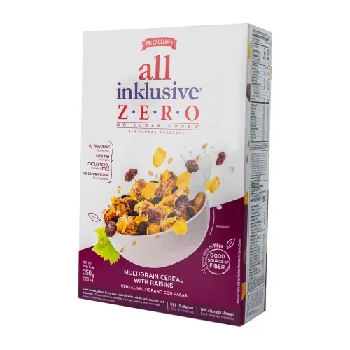 Cereal Multigrano Mc Callums All Inklusive, pasas - 350 g