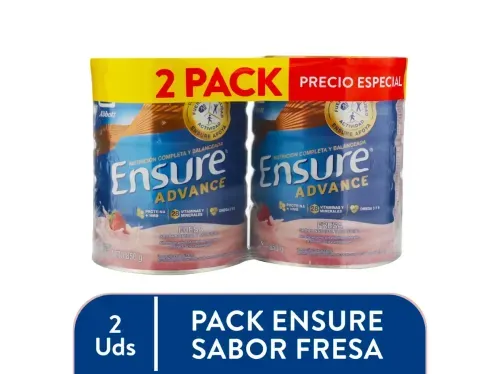 Complemento Ensure Advance Fresa  - 2PACK 1700 g