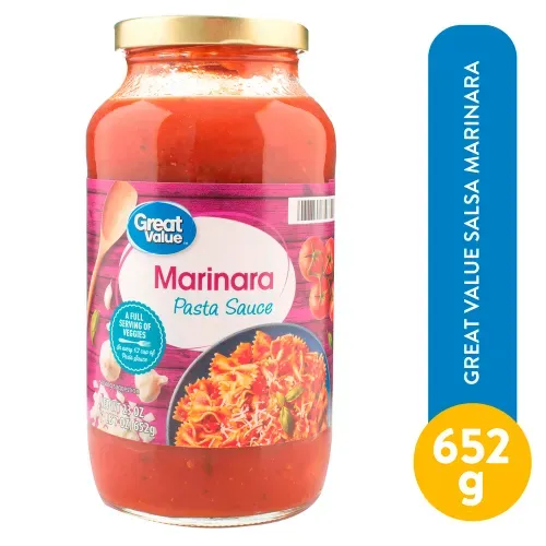 Salsa Great Value Marinara Para Spaguetti - 652 g