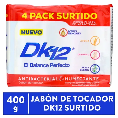 Jabón de tocador DK 12 surtido 4 Pack - 400 g