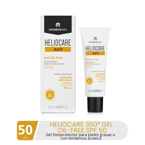 Fotoprotector solar Heliocare 360° en gel y libre de aceite SPF50 - 50 ml