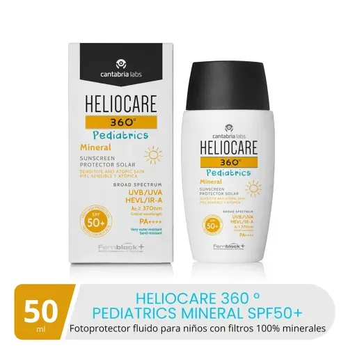 Fotoprotector solar Heliocare 360° mineral pediátrico SPF50 - 50 ml