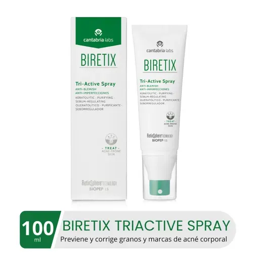 Spray corporal Biretix Triactive seborregulador - 100 ml