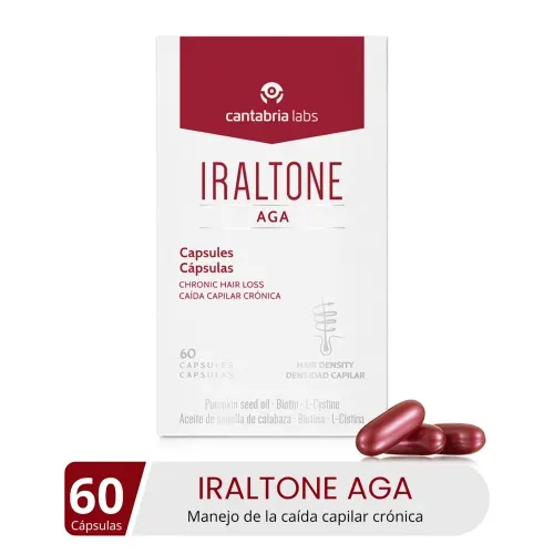 Suplemento Iraltone AGA anticaída capilar - 60 cápsulas