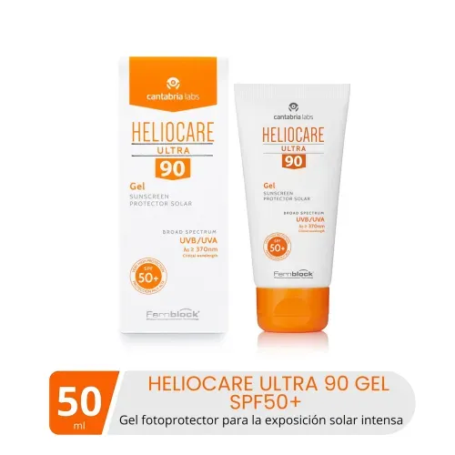 Fotoprotector solar Heliocare Ultra 90 en gel  SPF50 - 50 ml